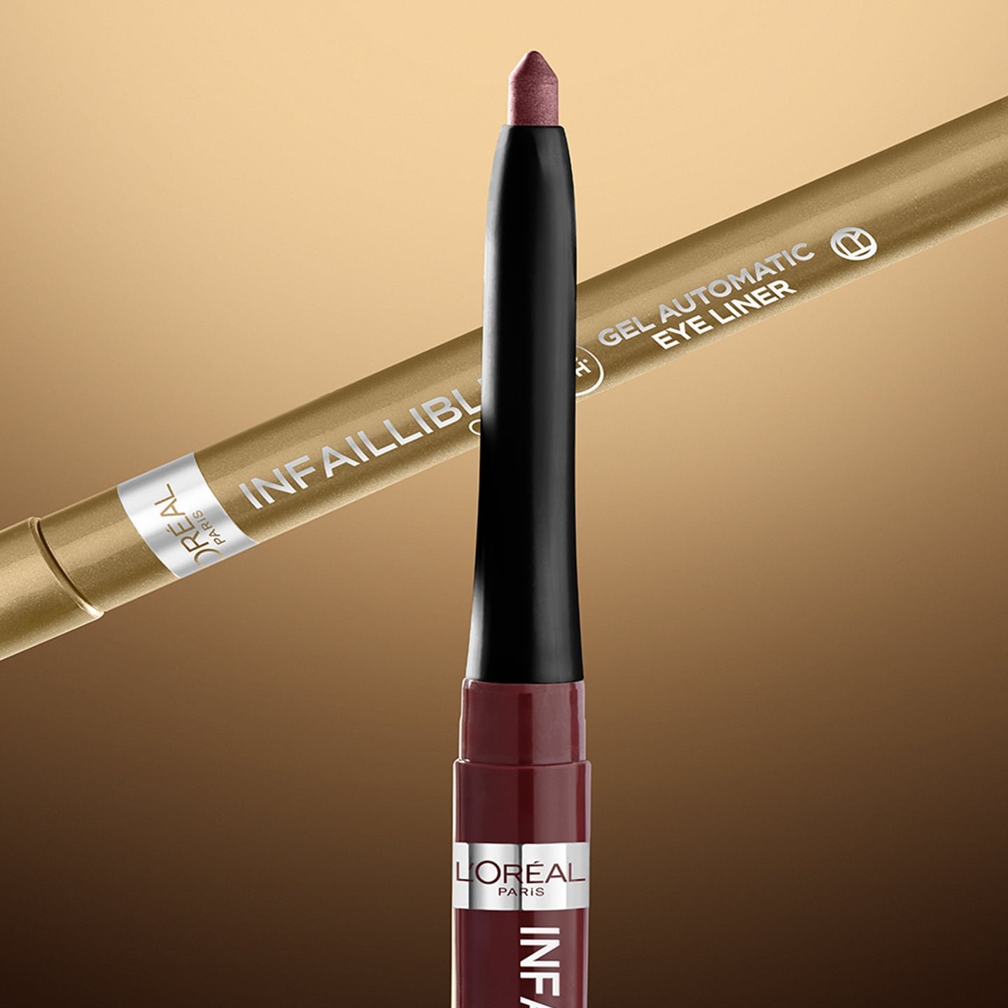 Infaillible Grip Gel Automatic Eyeliner 13 Bordeaux - Detailansicht Stiftspitze